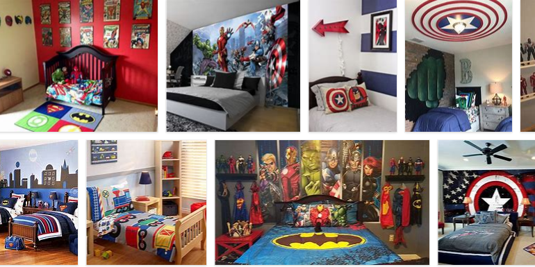 superheroes bedroom decor