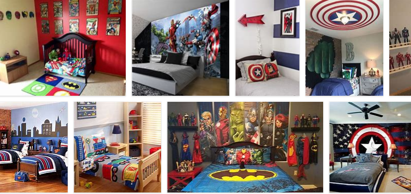 superheroes bedroom decor